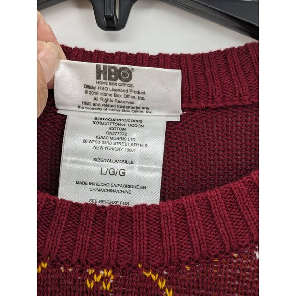 Game Of Thrones Pullover Sweater Adult Size L I Drink And I Know Things Cosplay - Picture 8 of 9